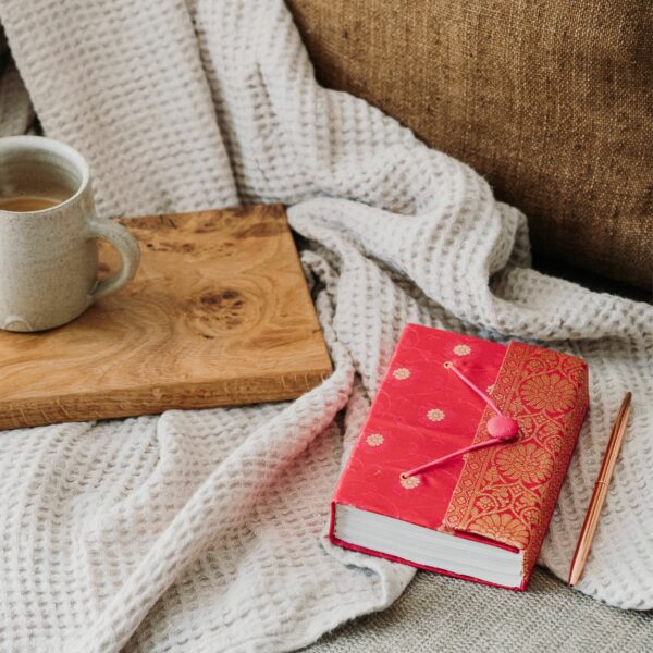 Medium Sari Fabric Journal - Image 11