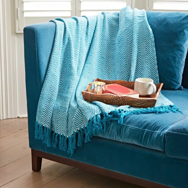 Chevron Recycled Cotton Throw - Image 5