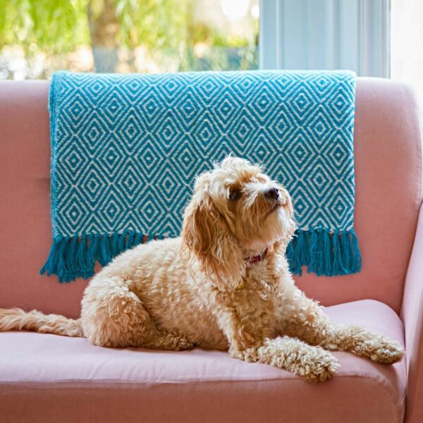 Diamond Recycled Cotton Throw - Image 4