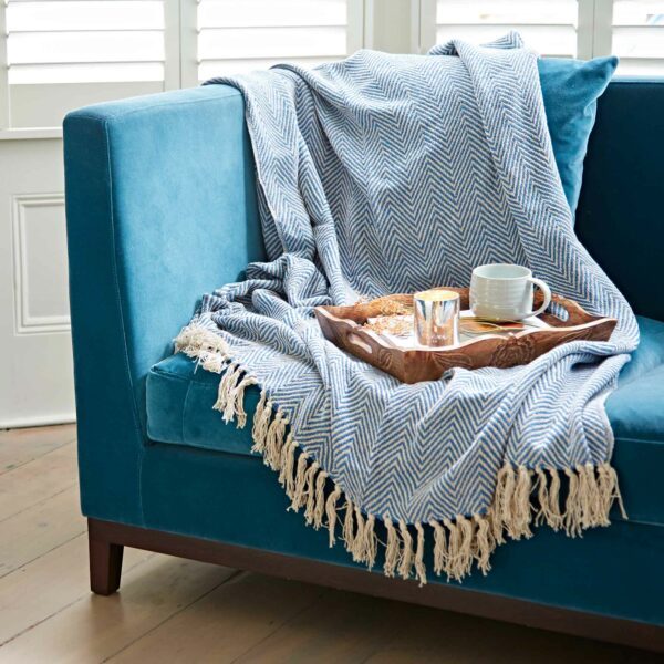 Chevron Recycled Cotton Throw - Image 6