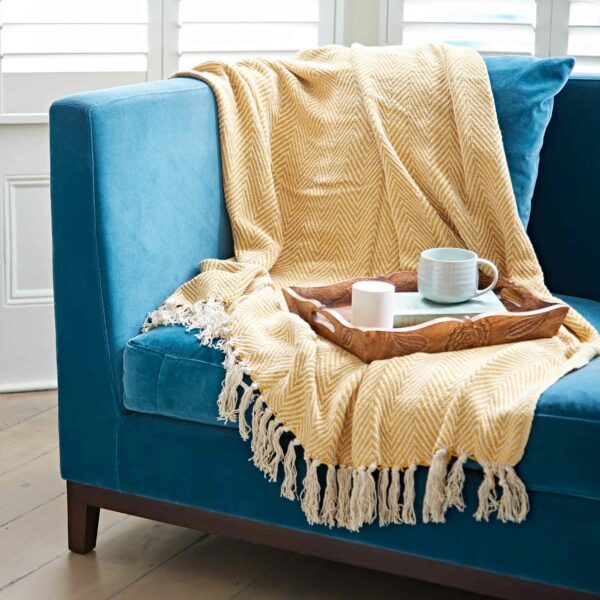 Chevron Recycled Cotton Throw - Image 7
