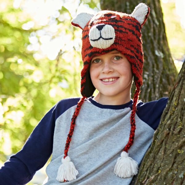 Tiger Woollen Animal Hat