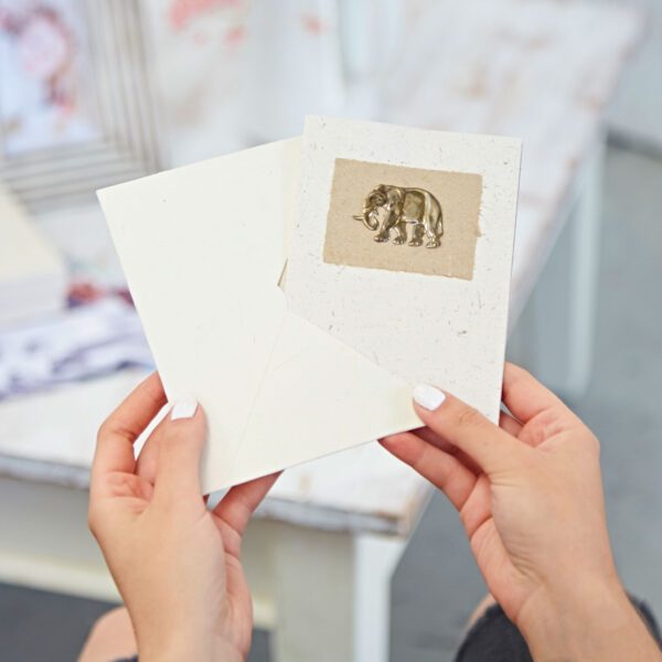 Elephant Dung Blank Greeting Card - Image 3