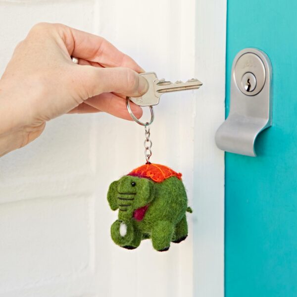 Felt Elephant Keyring - Image 5