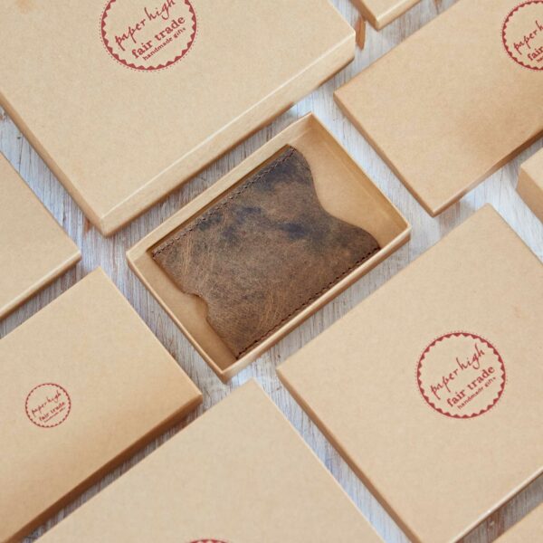 Personalised Buffalo Leather Travel Card Holder - Image 4
