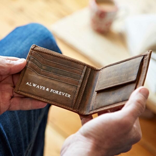 Personalised Buffalo Leather Billfold Wallet - Image 10
