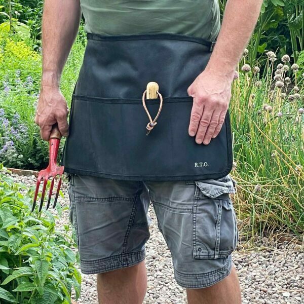 Personalised Buffalo Leather Gardening Tool Belt - Image 5