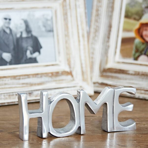 home sign recycled metal fair trade sustainable