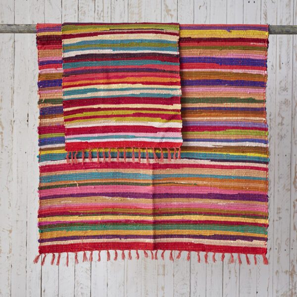 Multicoloured Recycled Rag Rug - Image 8