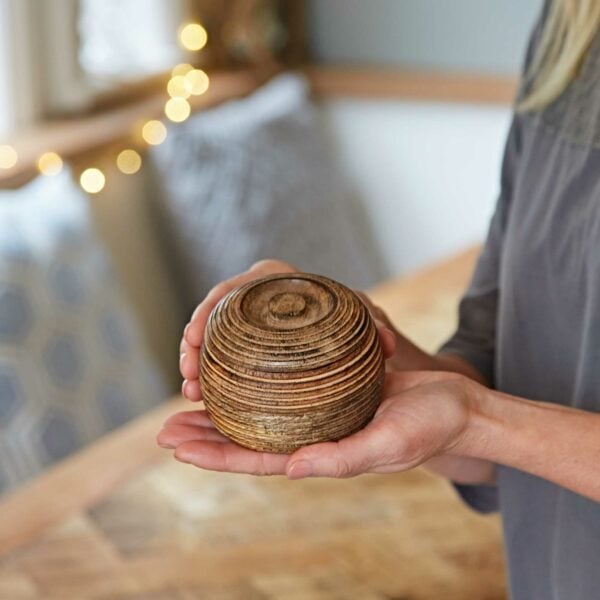 Makula Natural Mango Wood Bowl with Lid - Image 5