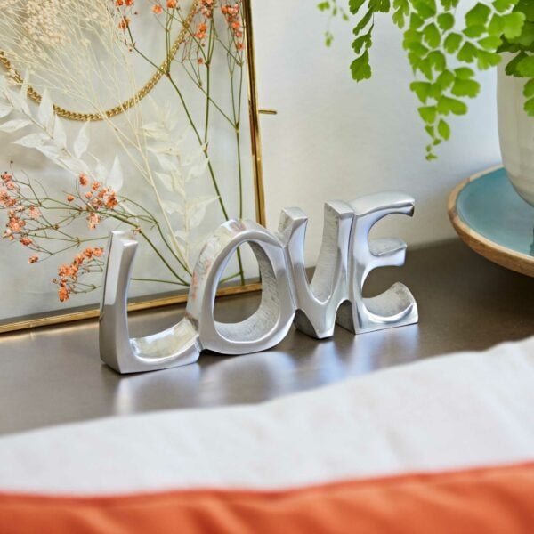 Recycled Metal Love Sign - Image 3
