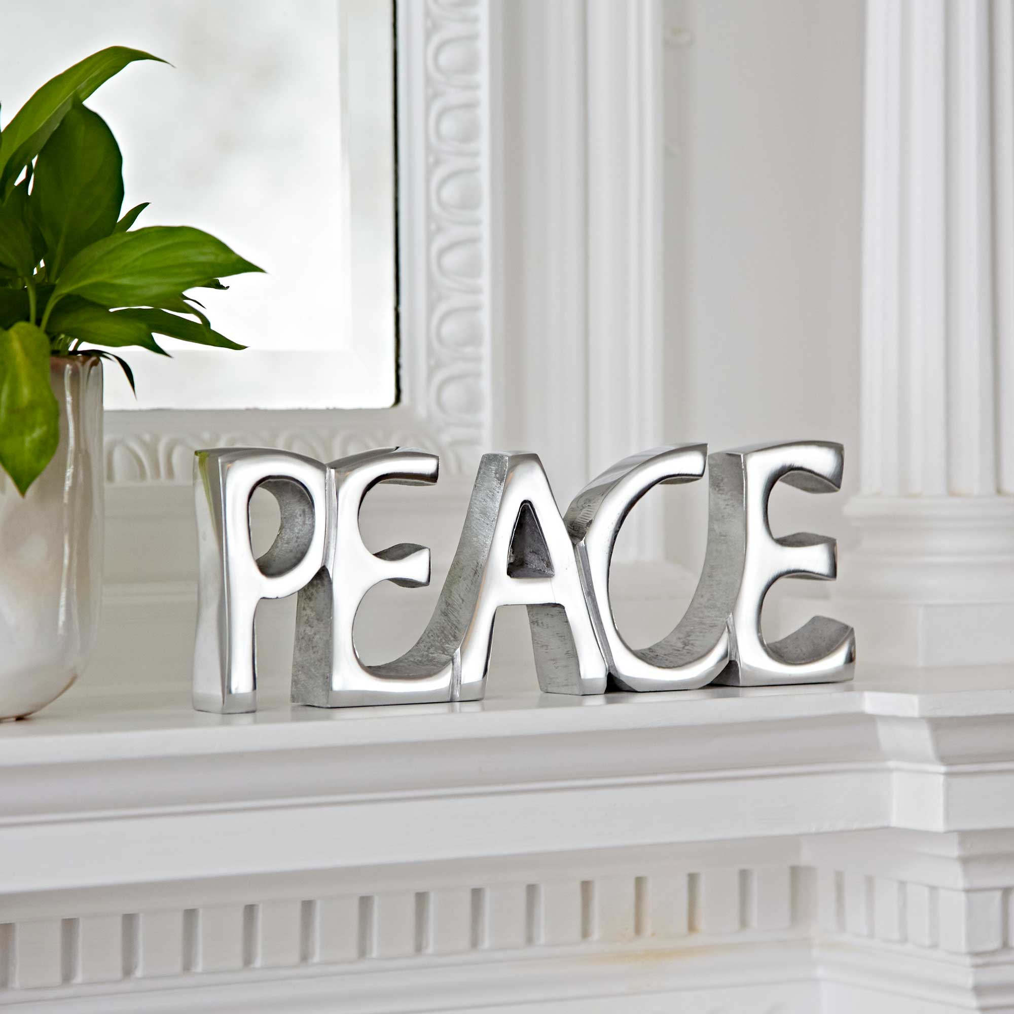 Targa Metallica Decorativa Vintage Con Simbolo Peace - 20,3x30,5 Cm - Retro, Per Parete, Bar, Cameretta