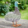 recycled metal duck decoration fair trade sustainable