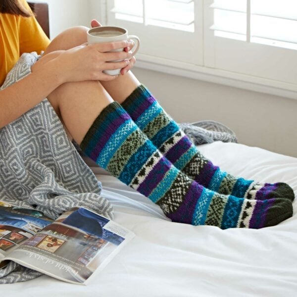 Woollen Fairisle Socks - Image 3