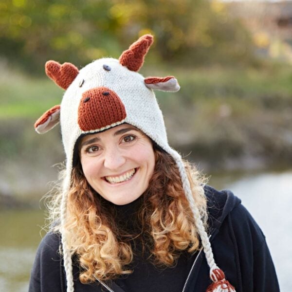 Reindeer Woollen Animal Hat - Image 3