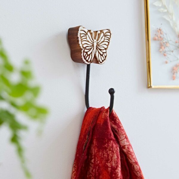 Carved Wooden Wall Hook - Image 8