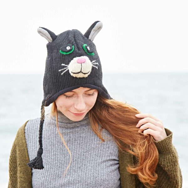 Crazy Cat Woollen Animal Hat