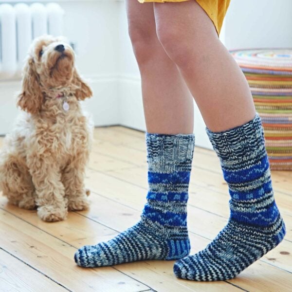 blue socks sustainable fair trade