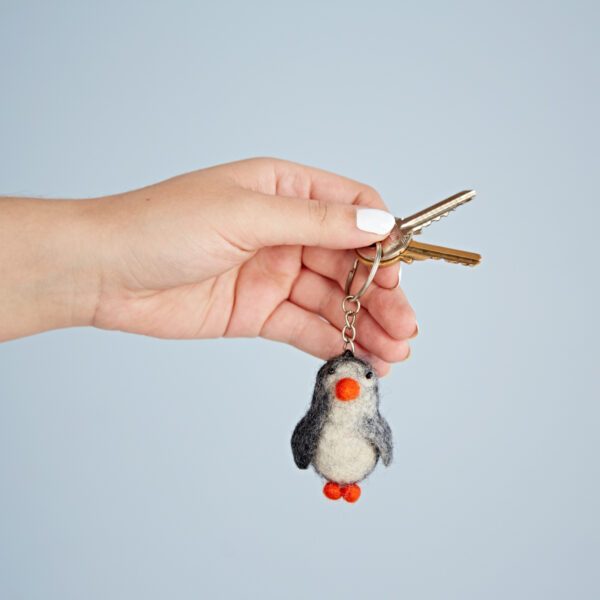 Felt Penguin Keyring - Image 3