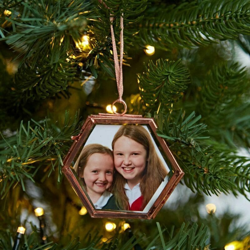 Christmas Hanging Glass Frame Sustainable