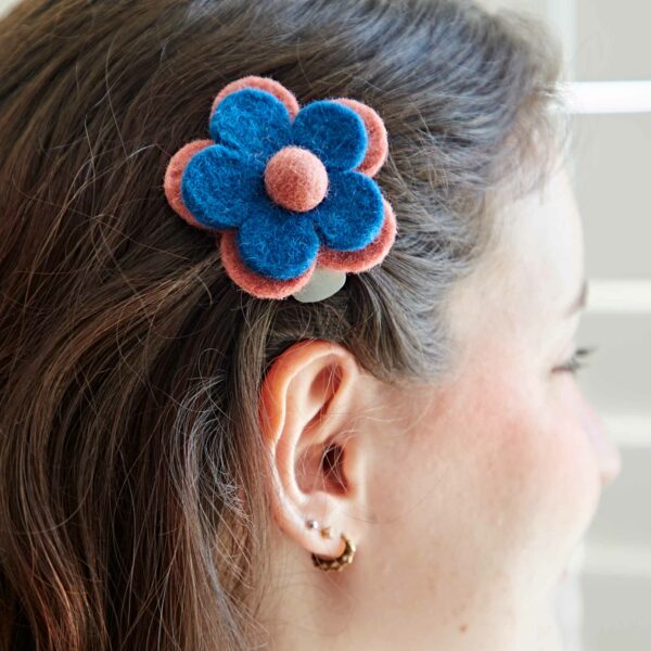 Felt Flower Hair Clip - Image 3