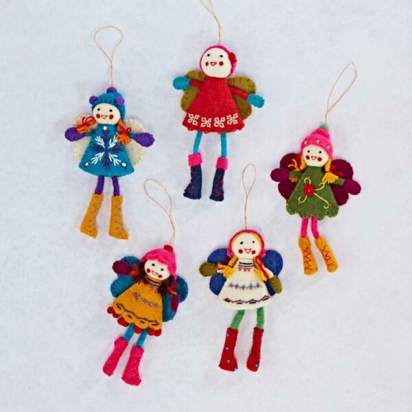 Felt Alpine Girl Decoration