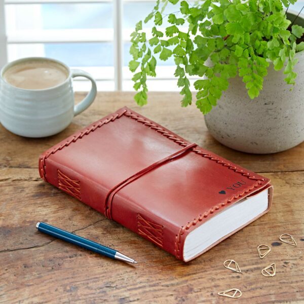 Personalised Stitched Distressed Leather Journal - Image 7