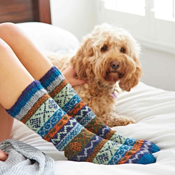 Woollen Fairisle Socks - Image 6