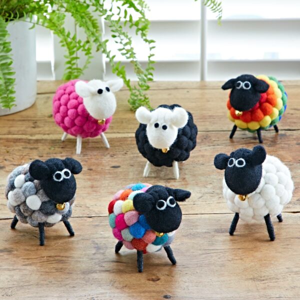 Alternative view of Felt Sheep Ornament