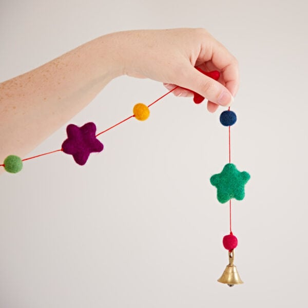 Felt Star Hanging Decoration - Image 3