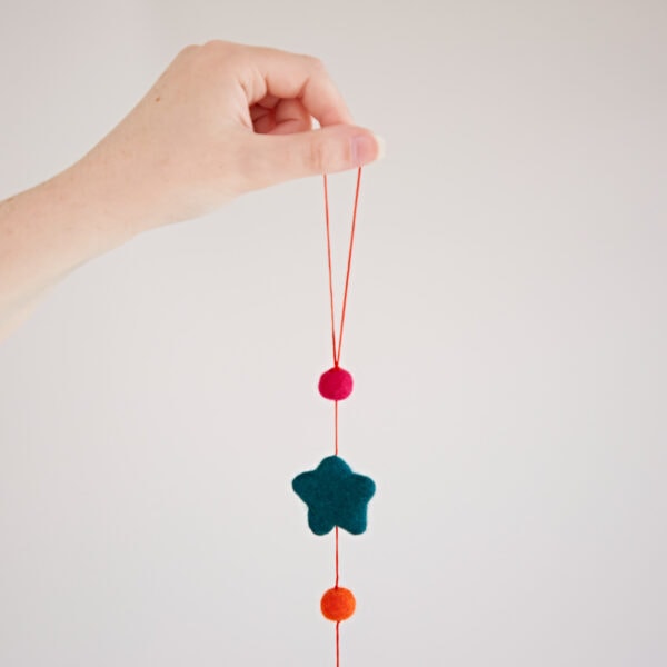 Felt Star Hanging Decoration - Image 4