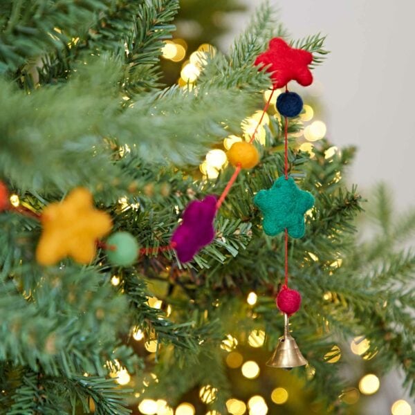 Felt Star Hanging Decoration - Image 5