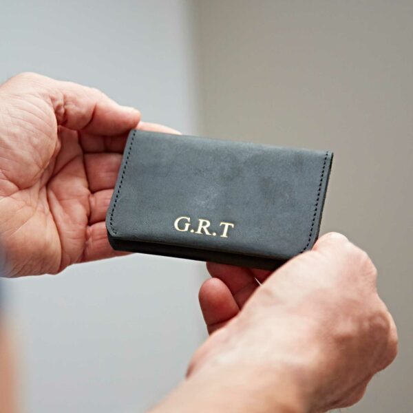 Personalised Buffalo Leather Card Wallet - Image 4