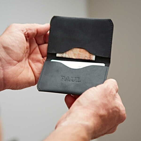 Personalised Buffalo Leather Card Wallet - Image 5