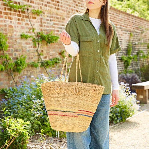 Large Natural Jute Tote Bag - Image 4