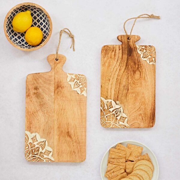 Floral Chopping Boards Sustainable Fair Trade Wood