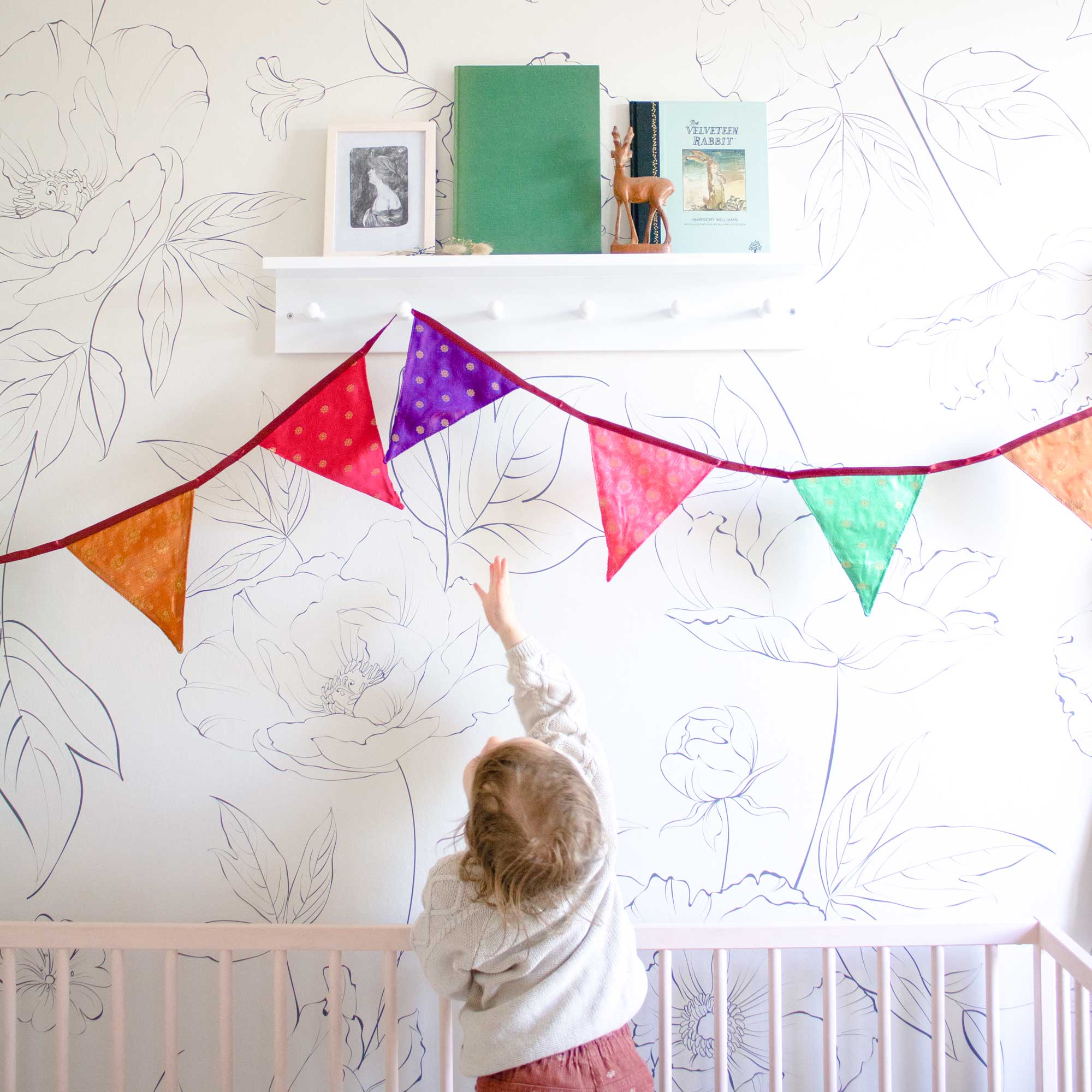 Recycled Sari Fabric Bunting