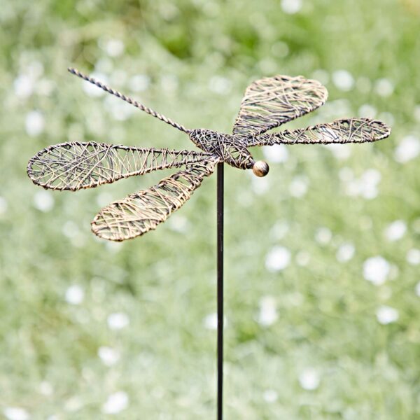 Tramea Metal Dragonfly Garden Stake Decoration - Image 4