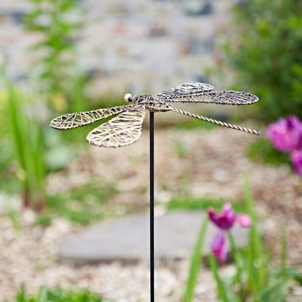 Tramea Metal Dragonfly Garden Stake Decoration - Image 3