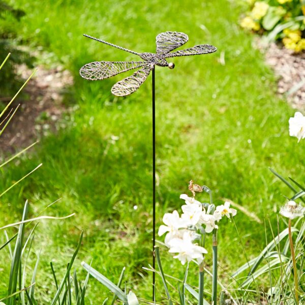 Tramea Metal Dragonfly Garden Stake Decoration - Image 5