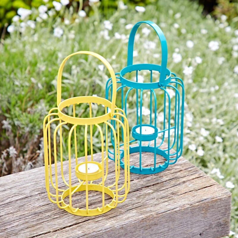 colourful metal lanterns fair trade sustainable