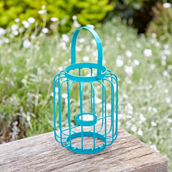 Colourful Iron Lantern Tea Light Holder - Image 4