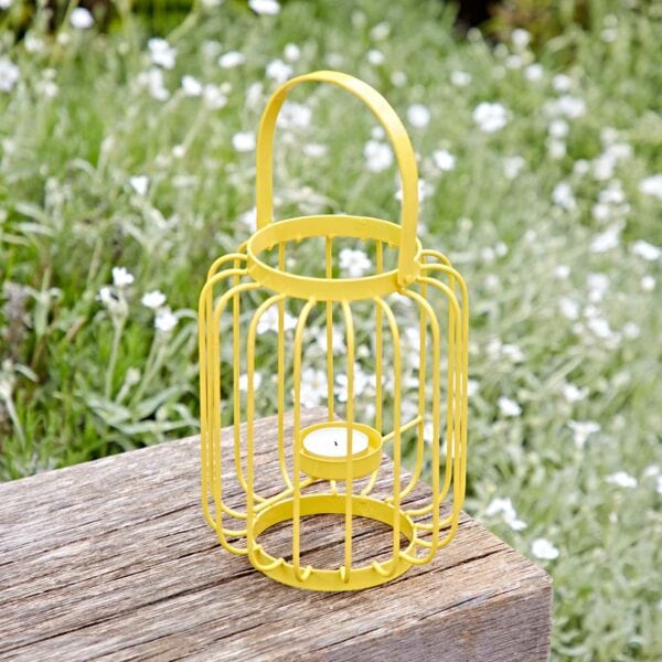 yellow metal lantern