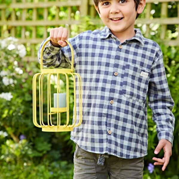 Colourful Iron Lantern Tea Light Holder - Image 3