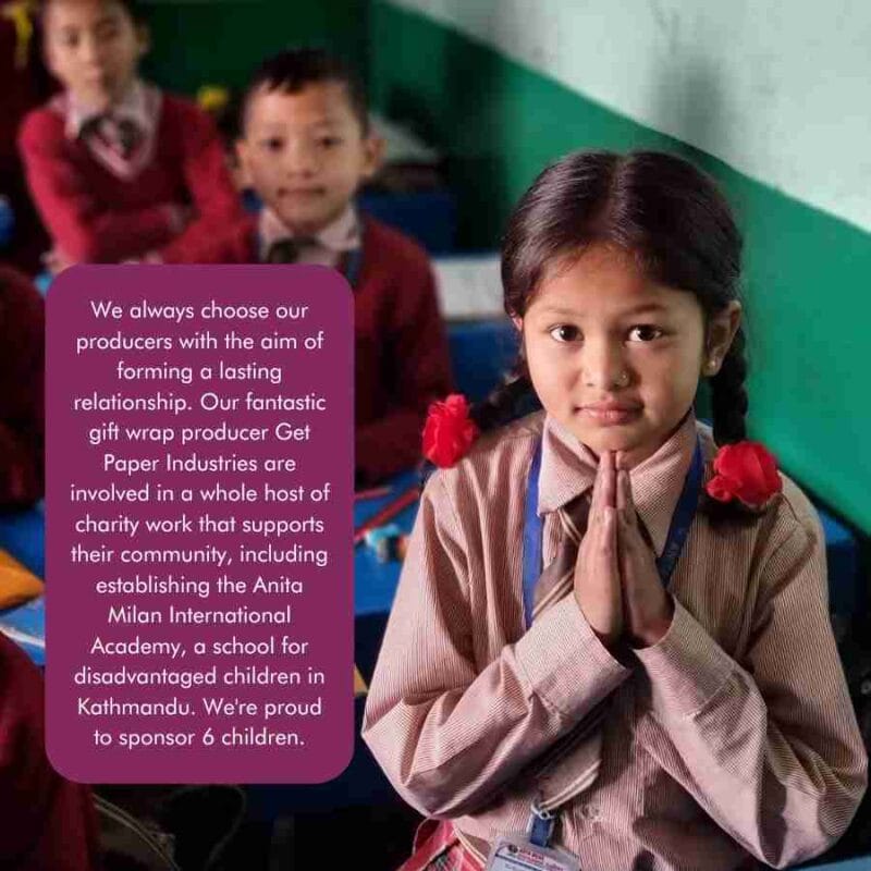 A photo of a group of children during a trip to Nepal.