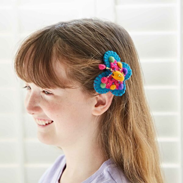 Felt Butterfly Hair Clip - Image 5