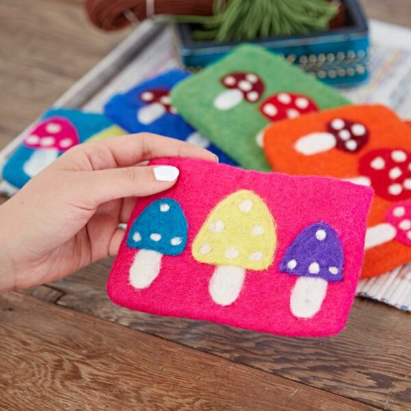 Felt Mushroom Purse