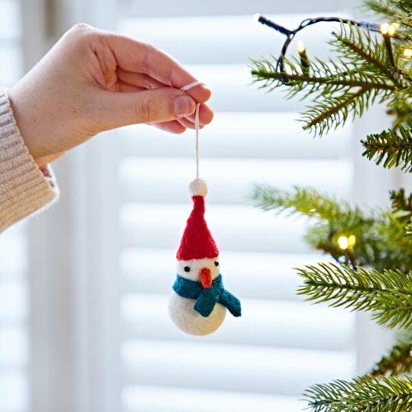 Felt Snowman Christmas Decoration - Image 2