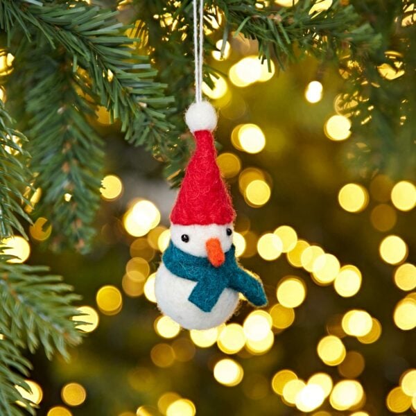Felt Snowman Christmas Decoration - Image 3