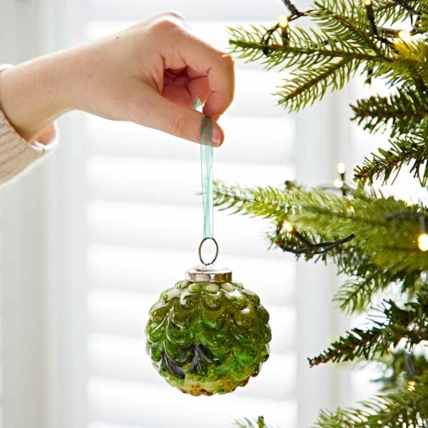 Ryka Coloured Recycled Glass Marble Baubles - Image 4